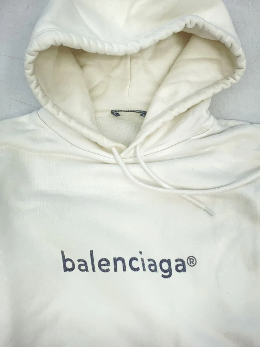 Felpa con cappuccio BALENCIAGA bianca XS usata