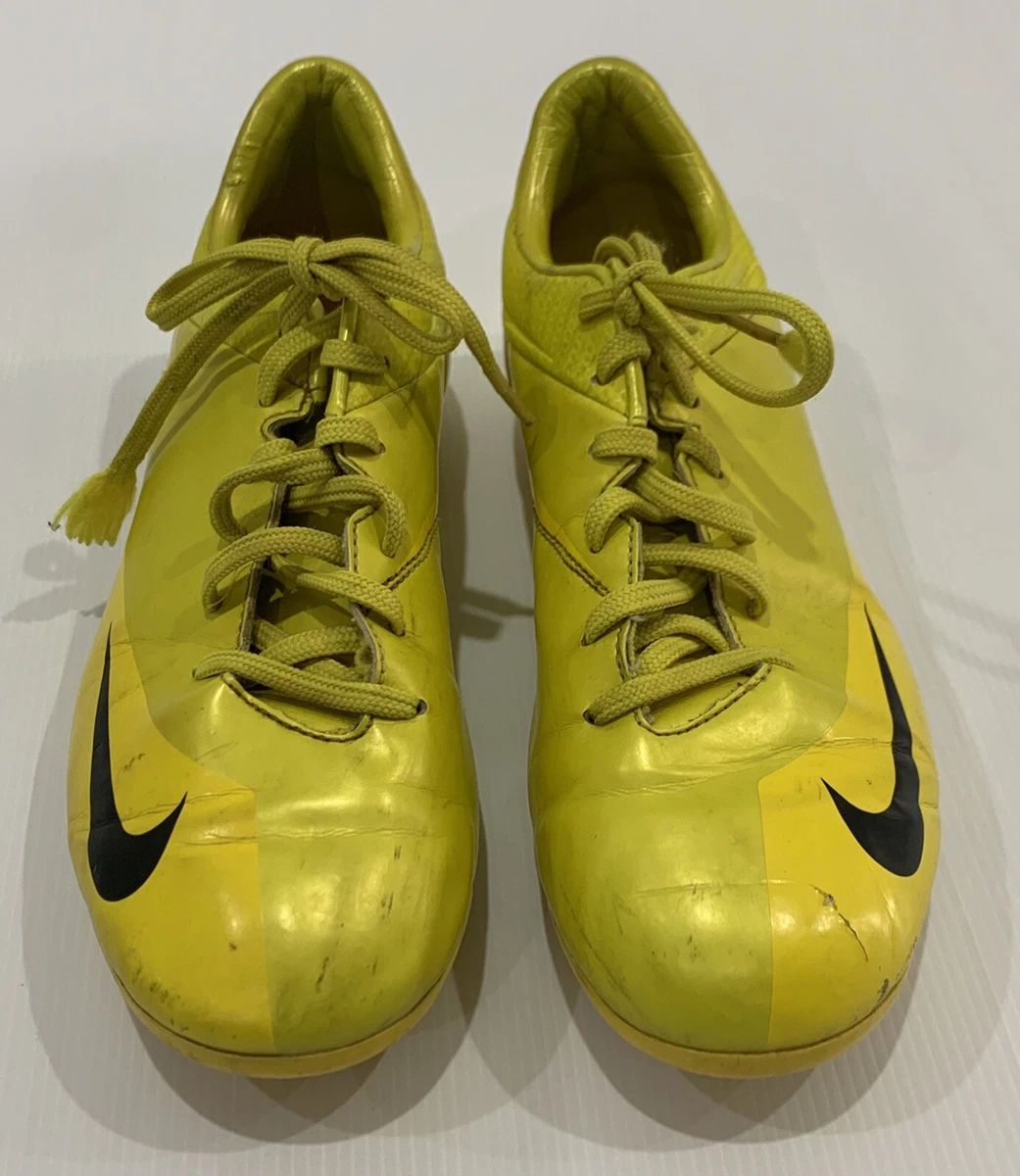 NIKE MERCURIAL Yellow Football Boots Mens Unisex US Size 5 AFL