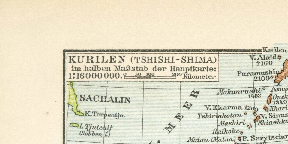 Japan & Korea Taiwan historische Landkarte antike Karte Lithographie ca. 1895 - Bild 2 von 4