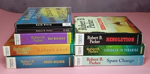 ROBERT B PARKER ~ School Days RESOLUTION Spare Change ROUGH WEATHER Back Story