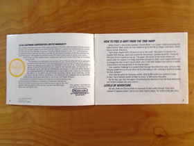 Q Bert Nintendo NES Manual Only