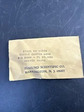 Edmund Scientific Double Convex Lend DIA 28MM - FL 29.6 MM