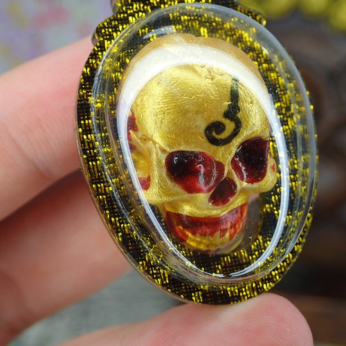 Hong Prai Thai Amulet Charm Protect Buddhism Talisman Miracle Pendant Skull - Picture 3 of 7