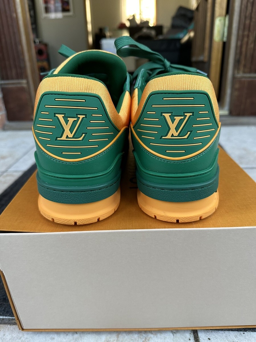 Louis Vuitton trainer Orange and green sneakers | eBay
