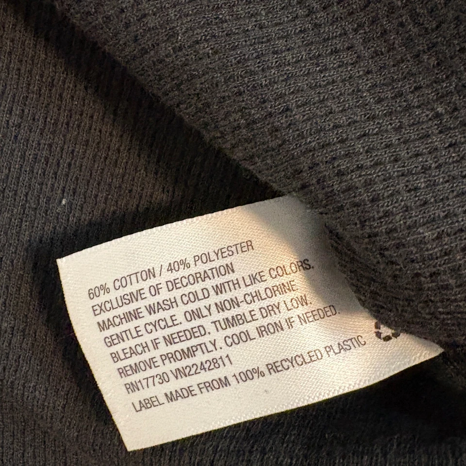 Original Use Long Sleeve T-Shirt Ribbed boxy Knit Side Tie Black XXL - Image 4 of 4