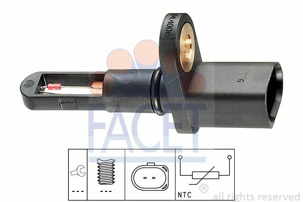 Facet Sensor,Ansauglufttemperatur FüR Audi A3,A4,A5,A6,Q5,TT; Seat Toledo III-image