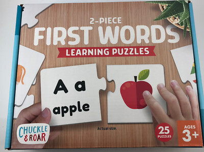 Chuckle & Roar First Words Learning Puzzles 25 Puzzles Ages 3+