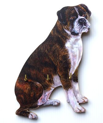 Boxer Schlüsselbrett - Brindle Boxer - Brindle Boxer - Boxer Hund Boxer Hunde P21-SKR
