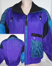 Kaelin Womens Ski Jacket Snowboard Winter Puff Full Zipper Puff Sz 6 Medium Blue