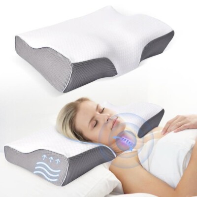 Oreiller Orthopédique Elviros à Mémoire De Forme - Soulage Cervicales - 53,8 Cm
