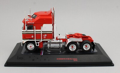 1:64 IXO Models *RED & WHITE* 1976 Kenworth K100 Aerodyne COE Semi