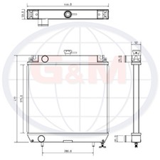 Radiator For Kubota Compact Tractor  12410