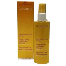 Clarins Sunscreen Care Milk-Lotion Spray UVB/UVA SPF 50  5 Oz Sealed