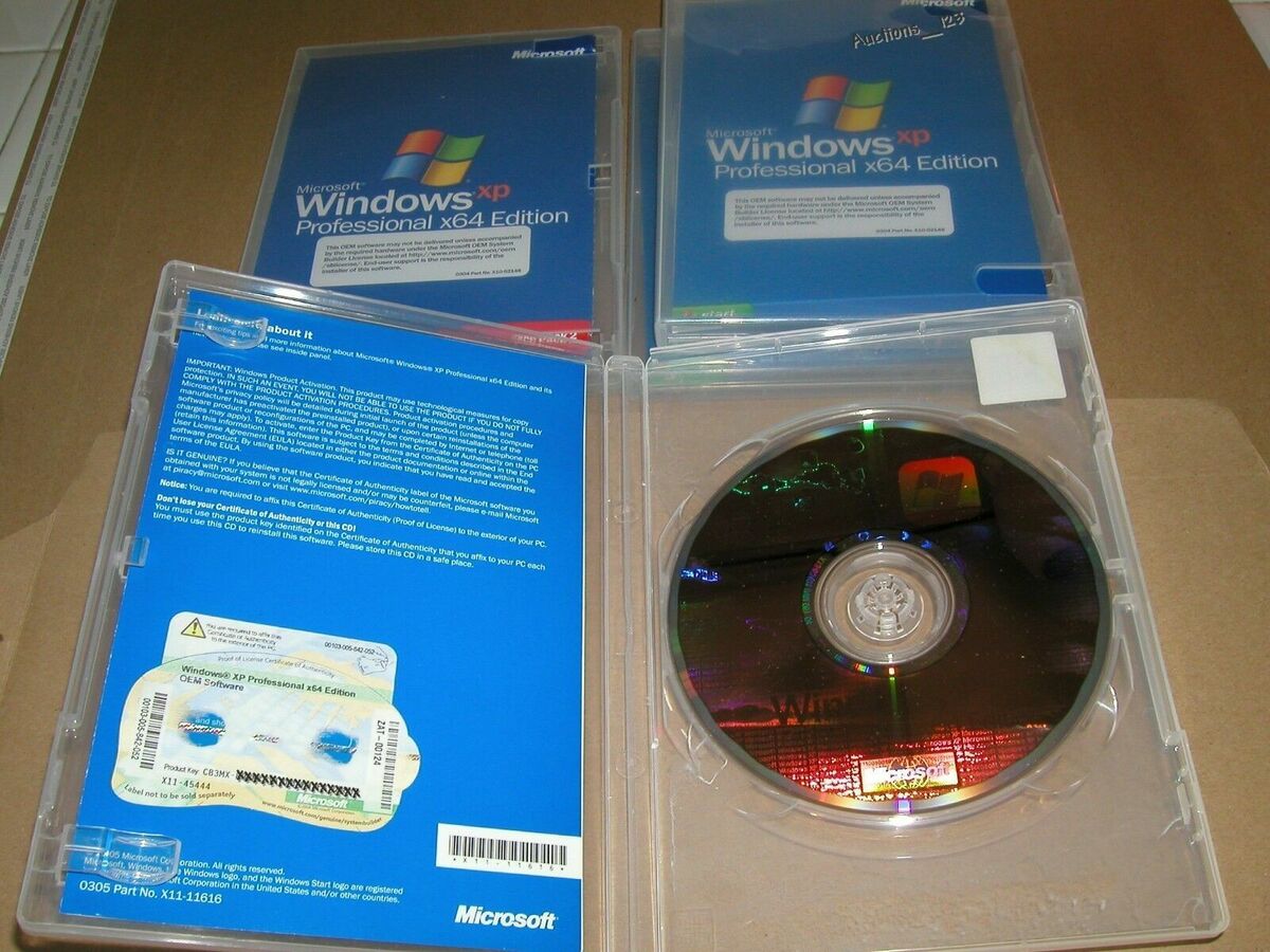 Microsoft Windows XP Professional x64 64 Bit Full English Microsoft Windows XP Professional x64 64 Bit Full English