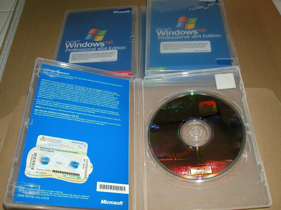 Microsoft Windows XP Professional x64 64 Bit Full English Vers. MS WIN PRO =NEW= - Image 2 of 4
