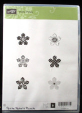 Petite Petals - Stampin Up Cling Stamp Set - Flowers/Posies
