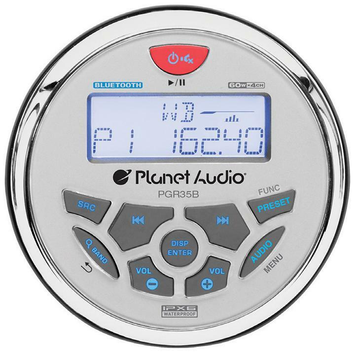 Planet Audio PGR35B Marine Gauge Mechless Multimedia Player