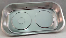 Magnetic Parts Tray Stainless Steel Rubber Magnet Base - 3 sizes