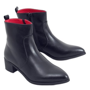 Botas negras de tacón bajo F5790 Black negro | eBay