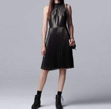 Simply Vera Vera Wang Pleated Halter Dress SZ XS