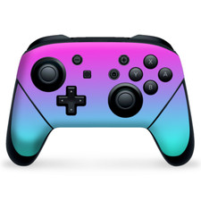 Nintendo Switch Pro Controller Skin Decal Vinyl Wrap - hombre pink purple teal