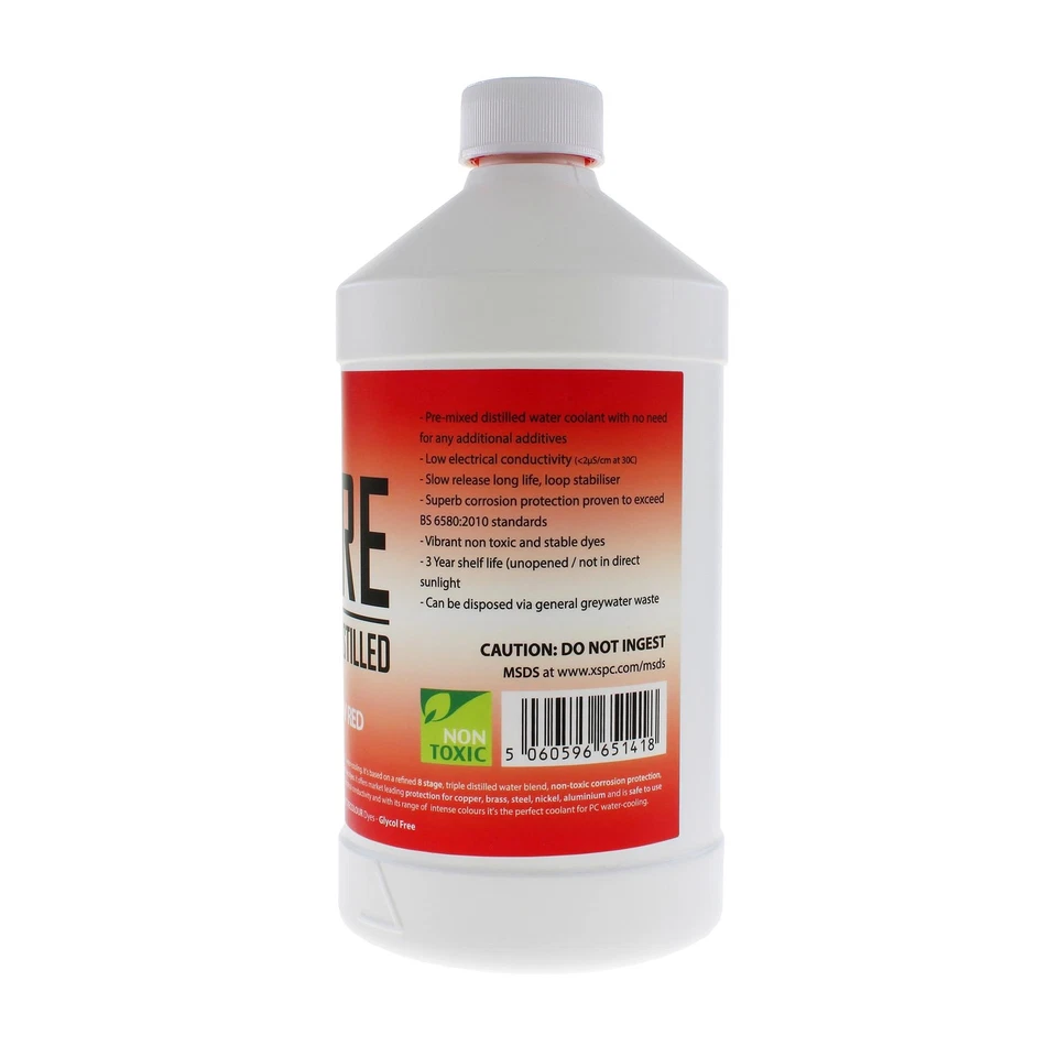 XSPC PURE Premix Distilled Watercooling Liquid Coolant- UV Red - Image 2 of 4