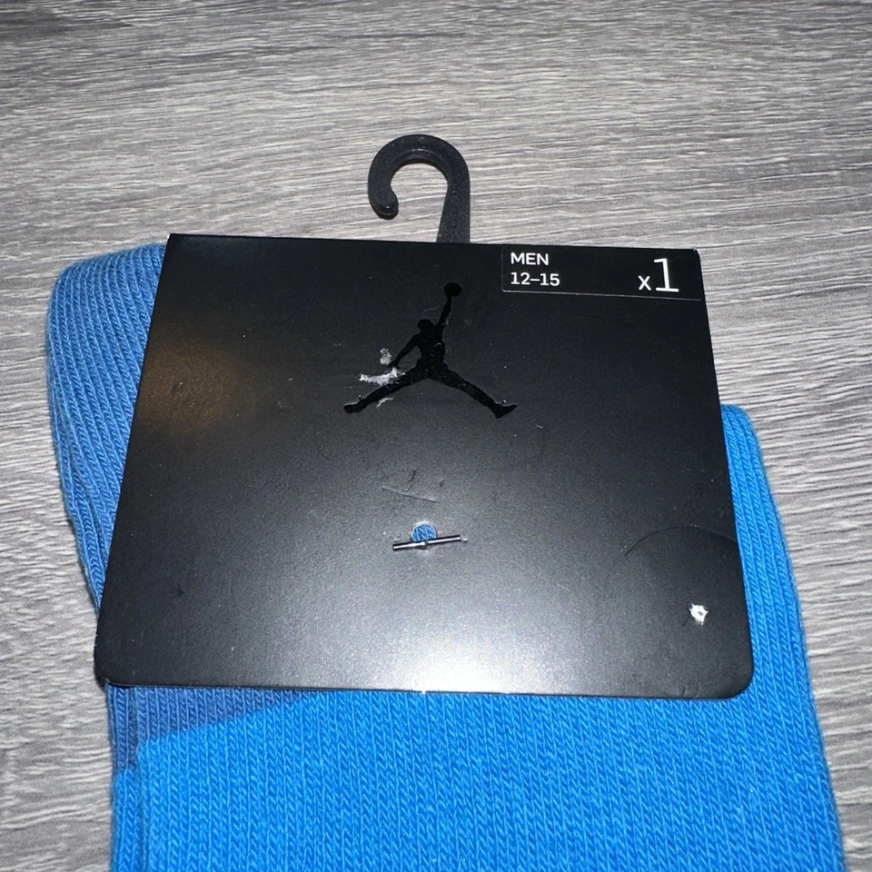 Union LA X Air Jordan Calcetines Nuevos 1 Par XXL Azul y 1 (XL) Par Oro Amarillo Raro Foto 2 de 4