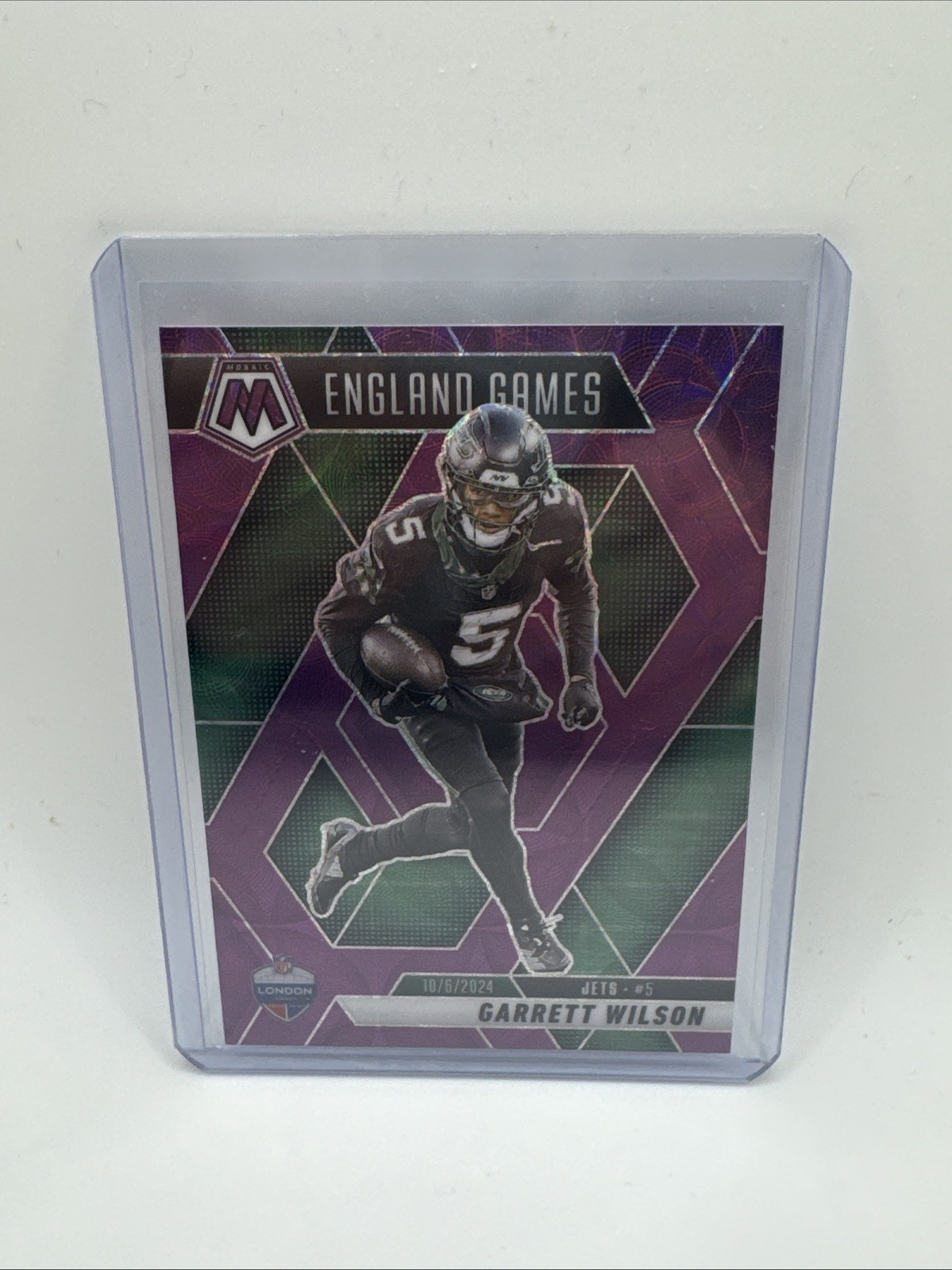 2025 Panini Mosaic #252 Garrett Wilson Purple Scope