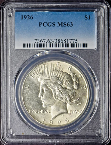 1926 Peace Silver Dollar - PCGS MS63 - ✪COINGIANTS✪