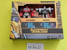 Transformers Buzzworthy Bumblebee Studio Series 86 Movie Ironhide & Prowl NEW