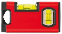 MAGNET-WASSERWAAGE Mini 10CM, Mit 2 Libellen, Format