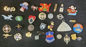 vintage lapel pins Royal Horse Guard  Civil Air Patrol , Cub Scouts etc