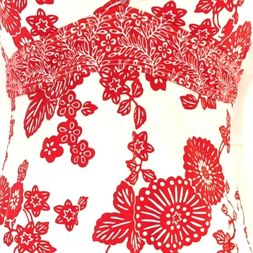VTG Esprit Beach Women’s Size Medium white red floral one piece bathing suit - Image 4 of 4