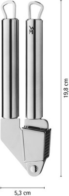 WMF Profi plus Knoblauchpresse Edelstahl 17,5 Cm, Cromargan Edelstahl Teilmattie