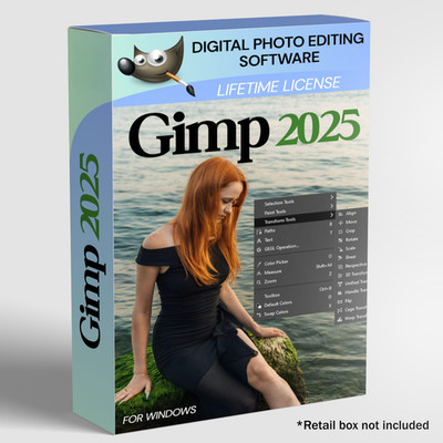 2025 PRO Photo Graphic Design Digital Image Editing Software | GIMP w/ Guide USB