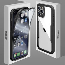 Black Full Cover Case Screen Protector For iPhone For Apple iPhone XR