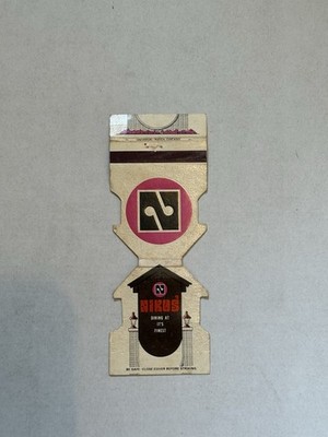 Nikos Restaurant Bridgeview Illinois Vintage Matchbook Cover 3