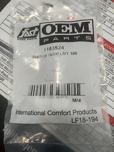 1183524 / ICP# LF18-194 Switch Temp LMT 160
