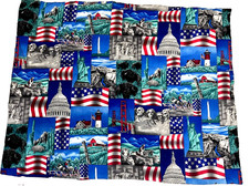 United States America Patriotic USA Hand Made Quilted Wall July 4 Hanging 33x42