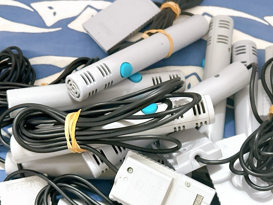 Lot of 10 Nintendo GameCube Official Microphone DOL-022 Mic Set Japan Not Tested - Image 4 of 4