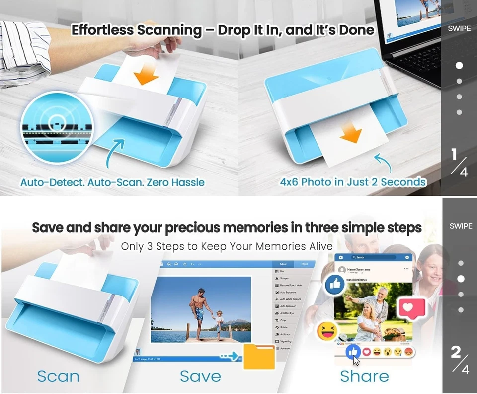 High-Speed Photo Scanner for Mac and PC - Image 4 of 4