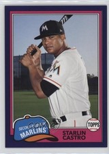 2018 Topps Archives 1981 Design Purple /175 Starlin Castro #209 11ym