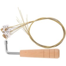 1Set Metal Harp Strings Kit With Tuning Wrench For Easy String Changes