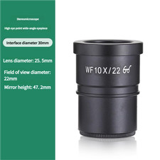 WF10X/22 High Eyepoint Widefield Eyepiece for Stereo Microscope, 30mm Mount