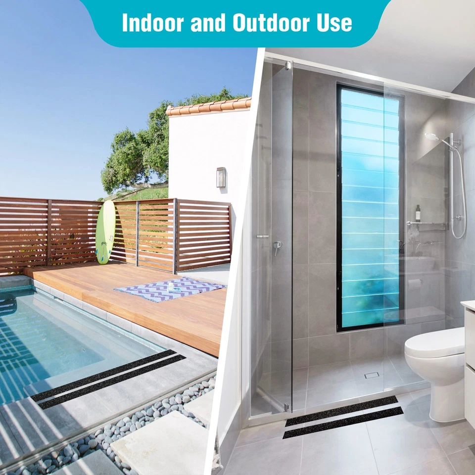 4inx33ft Black Anti Slip Tape, Best 80grit Friction, Grip, Abrasive for Stairs - Image 4 of 4