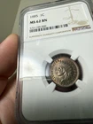 1885 Indian Cent MS62BN NGC MS 62 BR TONED Indian