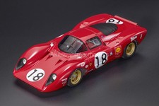 TOPMARQUES TOP130A 1/18 Ferrari 312P Coupe 1969 Le Mans 24h #18 P. Rodriguez 