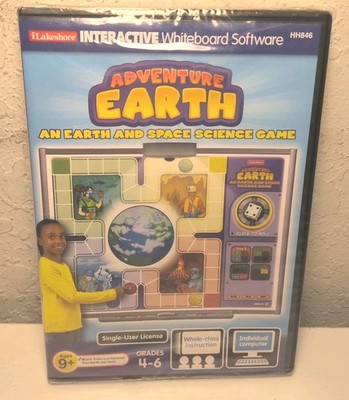 Adventure Earth: Science Game CD-ROM Whiteboard Software Lakeshore New B171