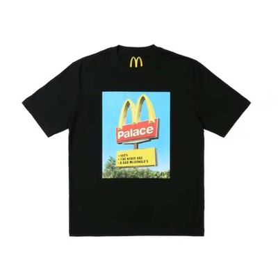 Palace x McDonald's Sign T-shirt Black PMT001M Authentic Brand New