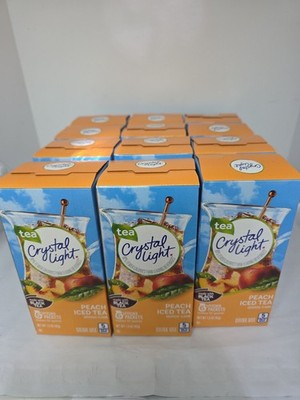 Crystal Light Peach Iced Tea Black Tea 6 Pitcher Packets 1.5oz. (12 Boxes)Ex9/27